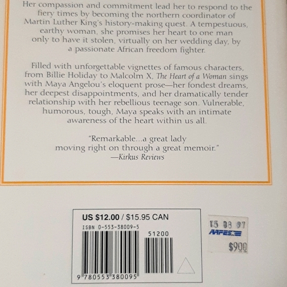 The Heart of a Woman Book by Maya Angelou - Picture 4 of 5
